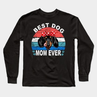 Best Dog Mom Ever - Dachshund Long Sleeve T-Shirt